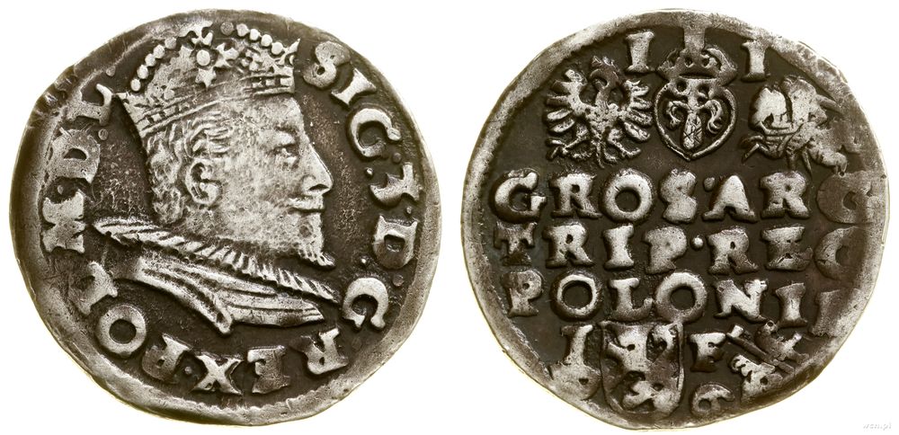 Polska, trojak, 1596