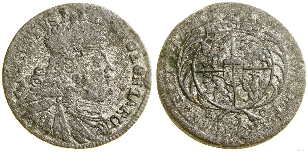 Polska, trojak, data nieczytelna 175(4) EC