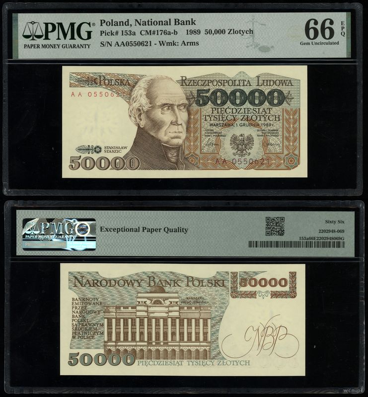 Polska, 50.000 złotych, 1.12.1989