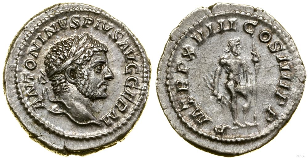 Cesarstwo Rzymskie, denar, (215)