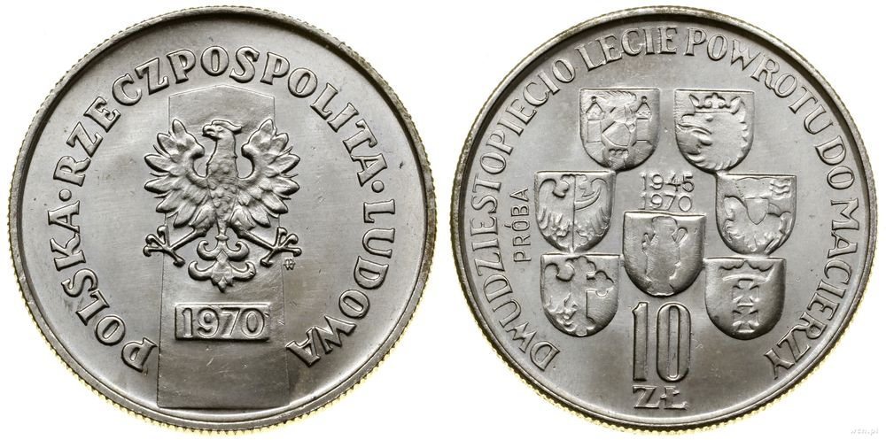 Polska, 10 złotych, 1970