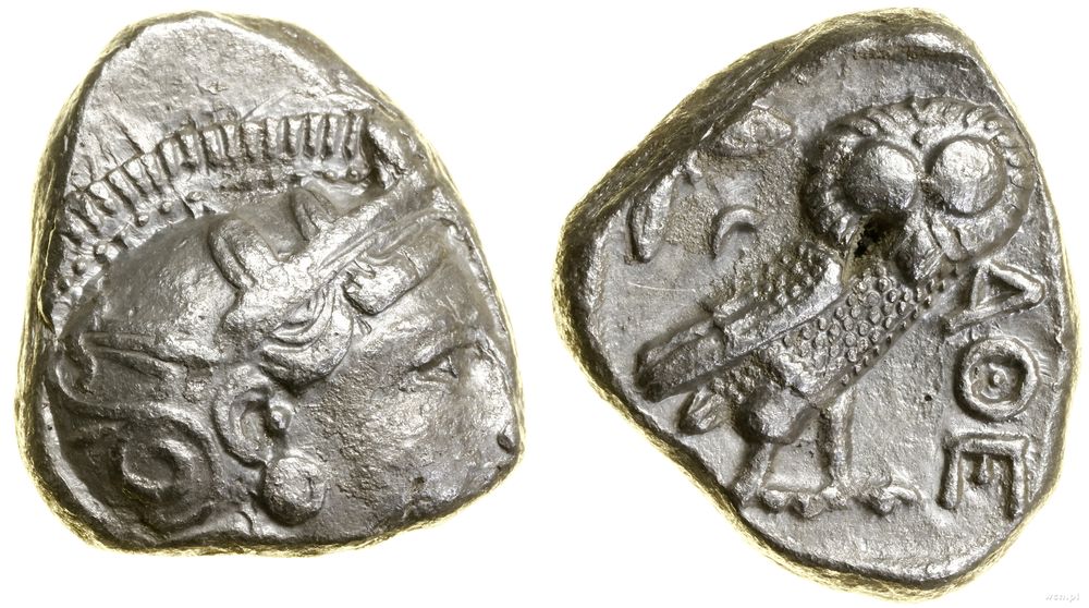 Grecja i posthellenistyczne, tetradrachma, (ok. 454–404 pne)