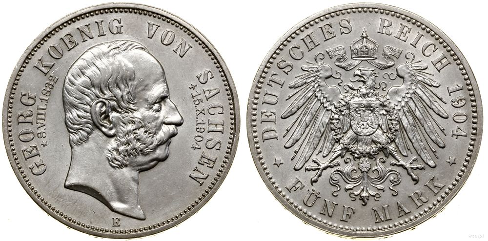 Niemcy, 5 marek, 1904 E