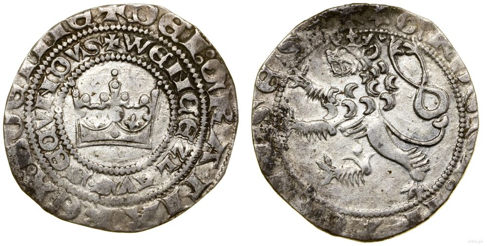 Polska, grosz praski, (1300–1305)