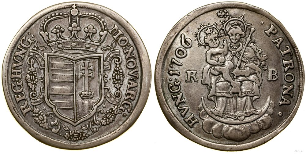 Węgry, gulden (półtalar), 1706 KB