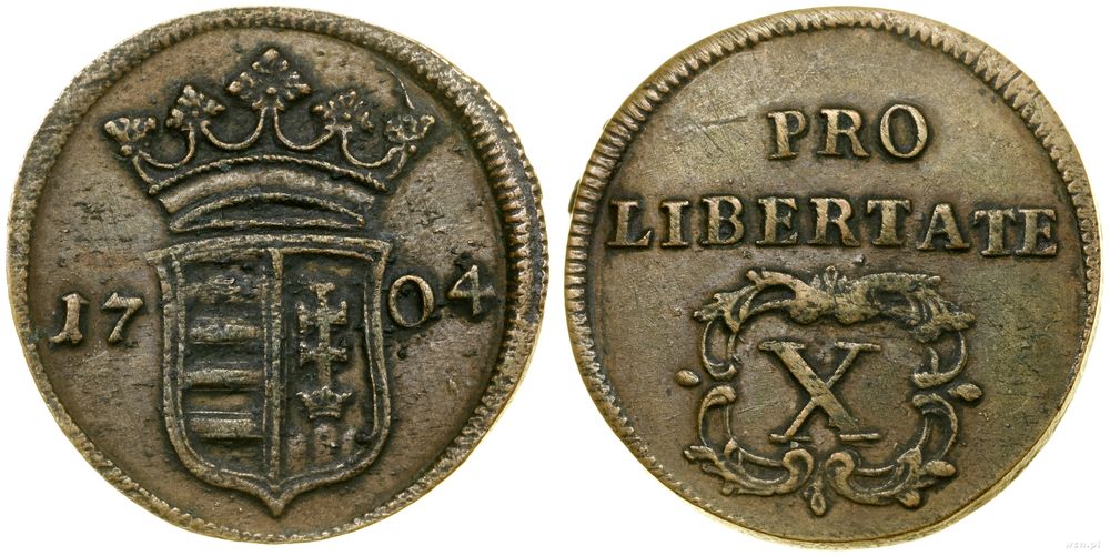 Węgry, 10 poltur, 1704