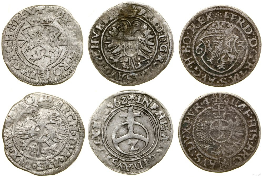 Austria, zestaw 3 monet