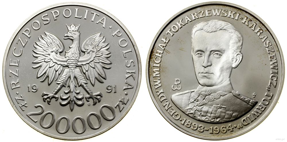 Polska, 200.000 złotych, 1991