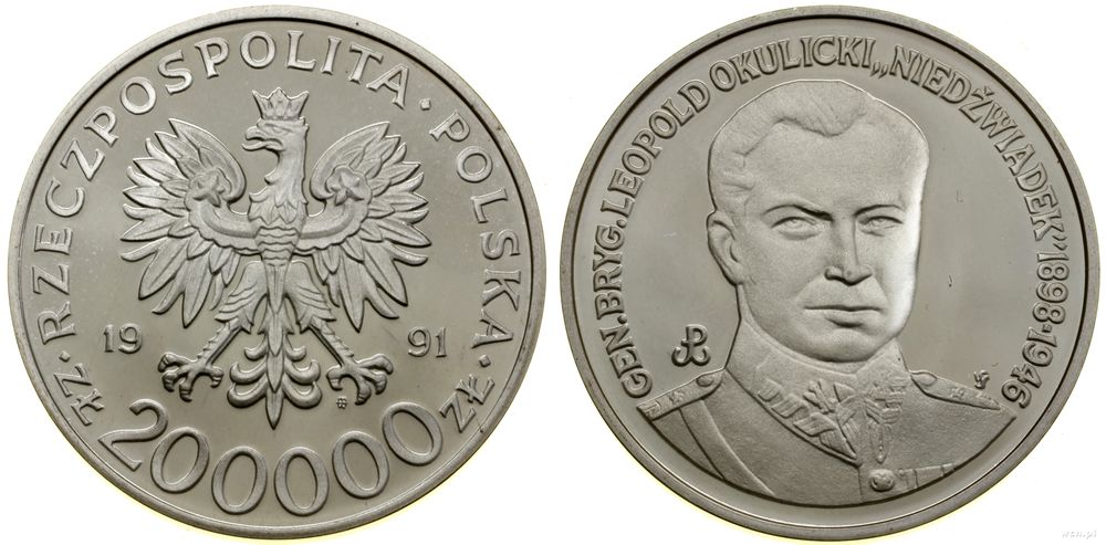 Polska, 200.000 złotych, 1991