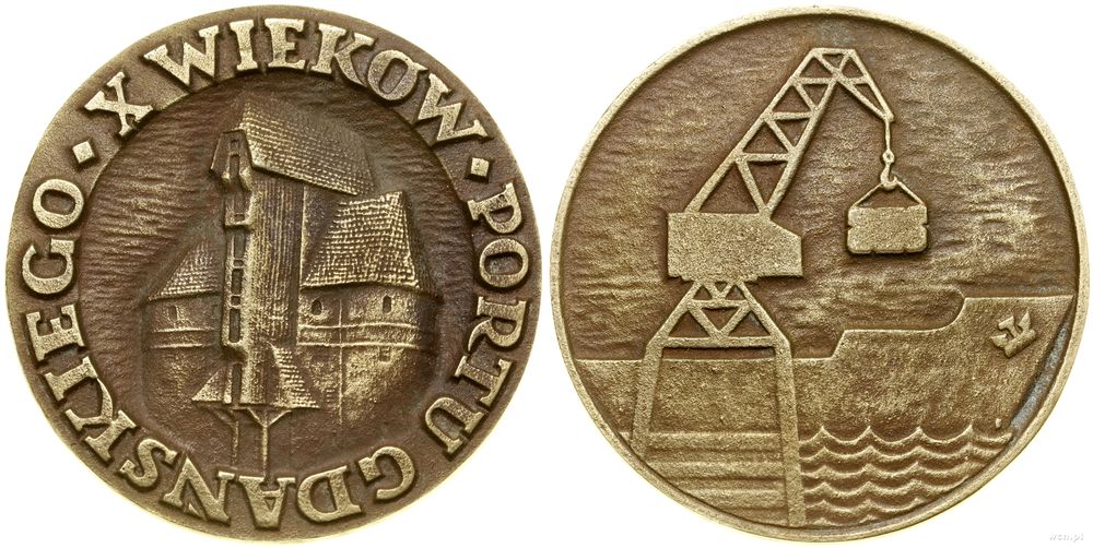 Polska, Medal X Wieków Portu Gdańskiego, (1968) 1974