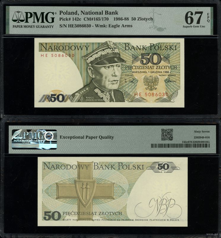 Polska, 50 złotych, 1.12.1988