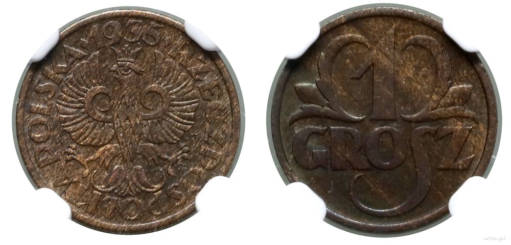 Polska, 1 grosz, 1935
