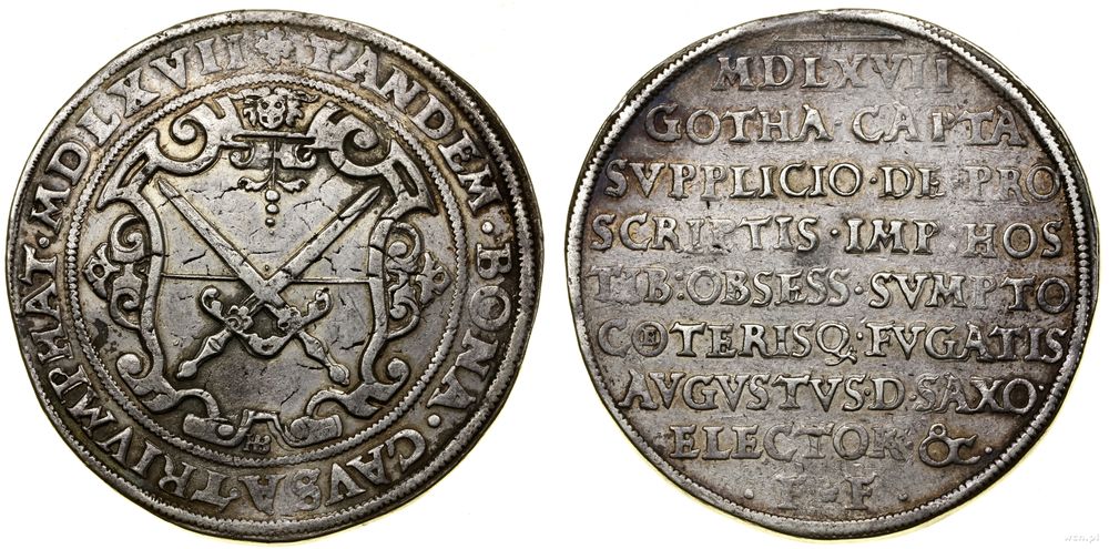 Niemcy, talar pamiątkowy, 1567 HB