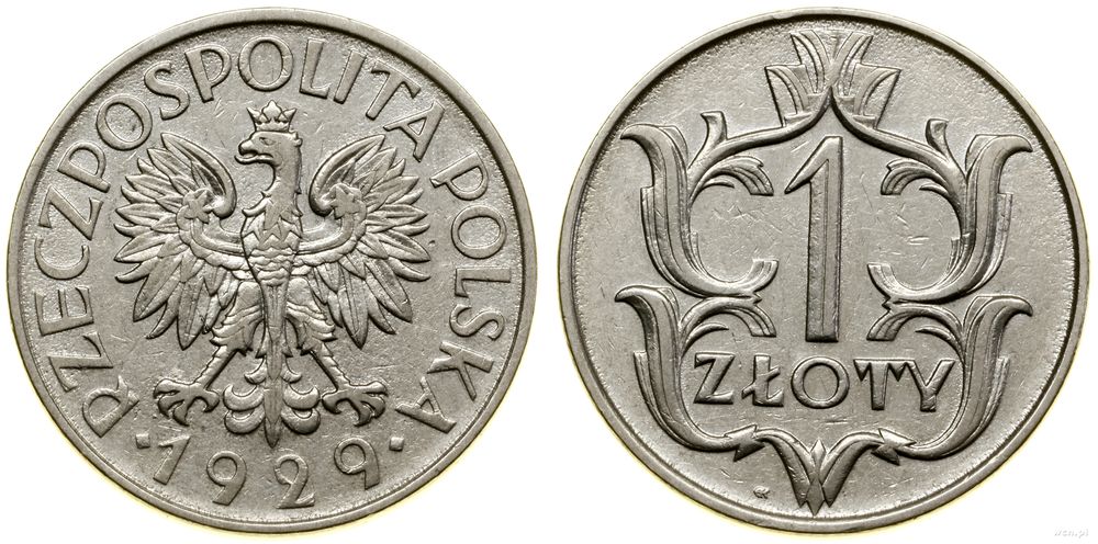 Polska, 1 złoty, 1929