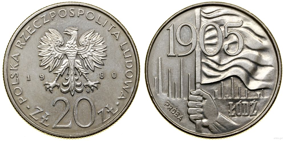 Polska, 20 złotych, 1980