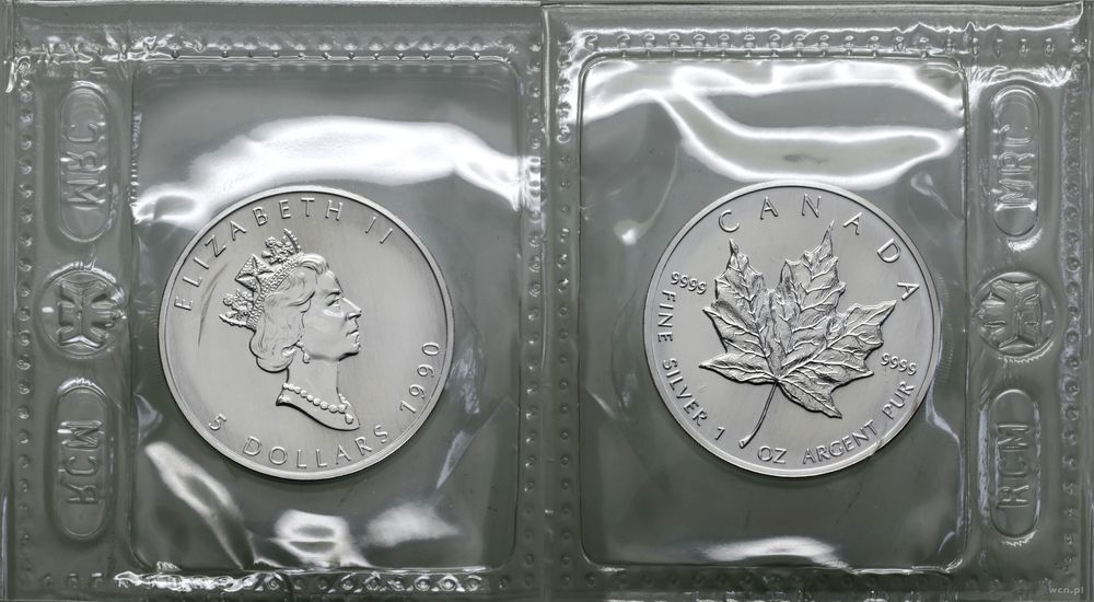 Kanada, 5 dolarów, 1990