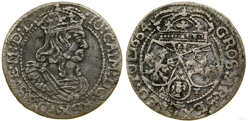 Polska, szóstak, 1664 AT