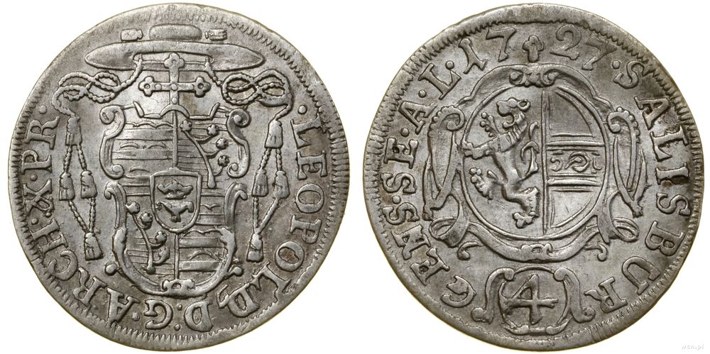 Austria, 4 krajcary (batzen), 1727