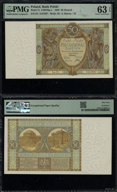 Polska, 50 złotych, 1.09.1929