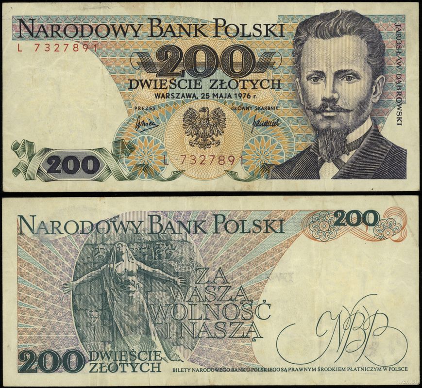 Polska, 200 złotych, 25.05.1976