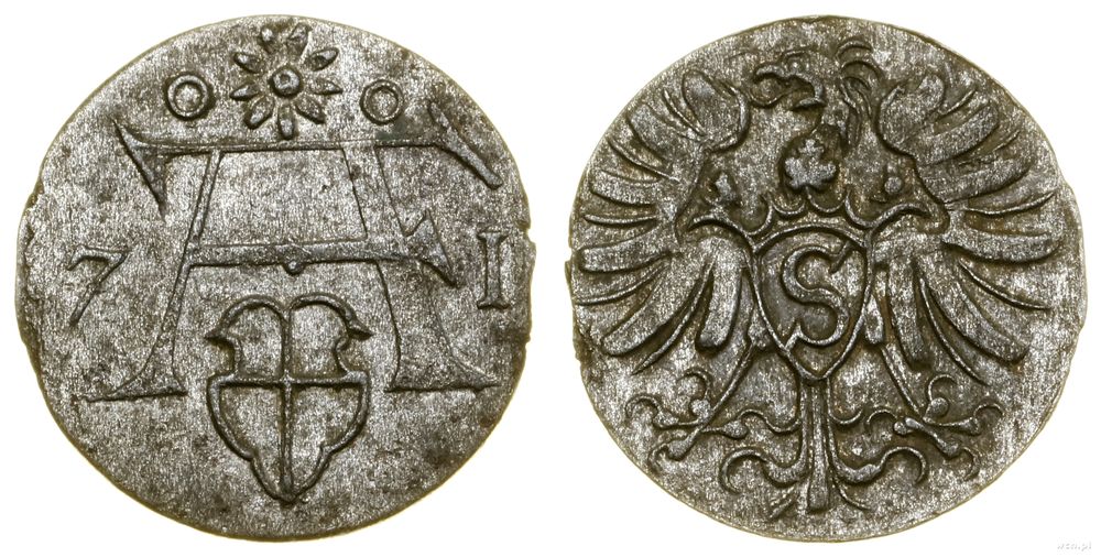 Prusy Książęce (1525–1657), denar, 1571