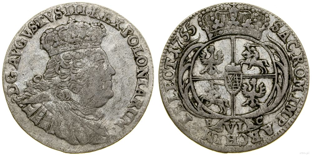 Polska, szóstak, 1755 EC