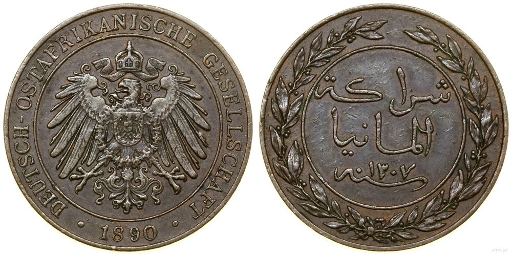 Niemcy, 1 pesa, 1890 (AH 1307)