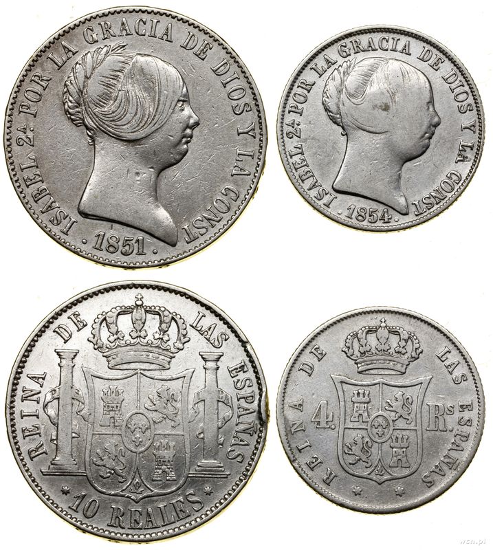 Hiszpania, zestaw 2 monet