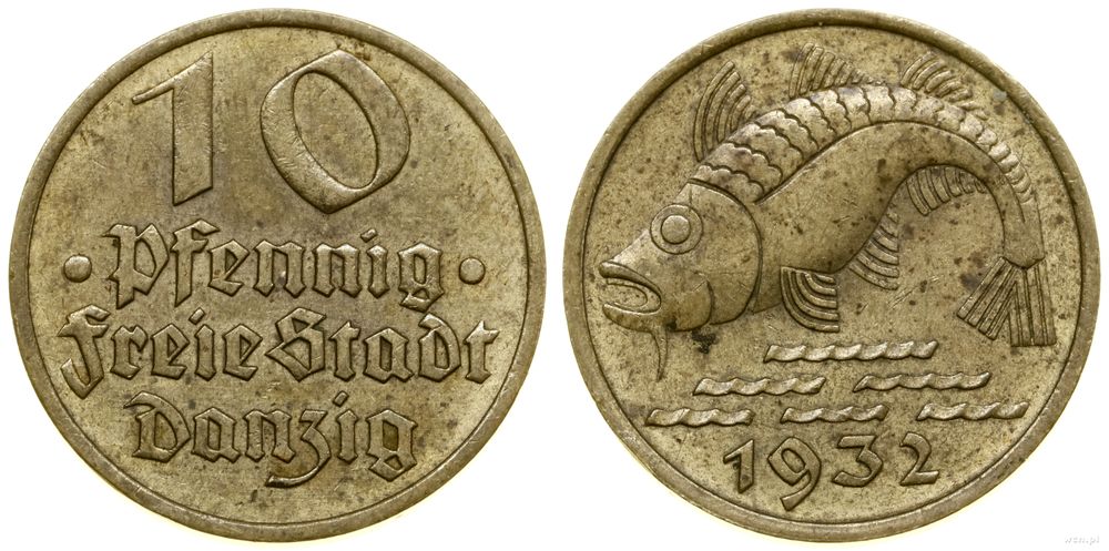 Polska, 10 fenigów, 1932
