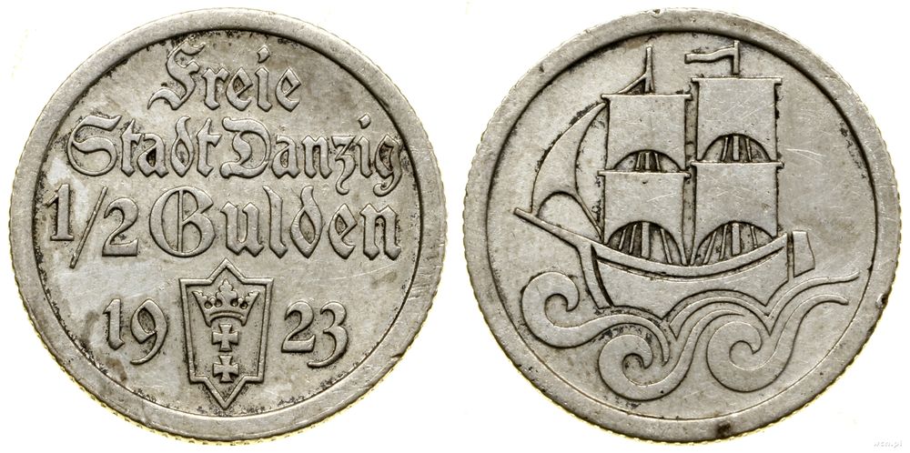 Polska, 1/2 guldena, 1923