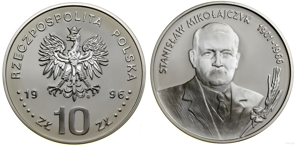 Polska, 10 złotych, 1996