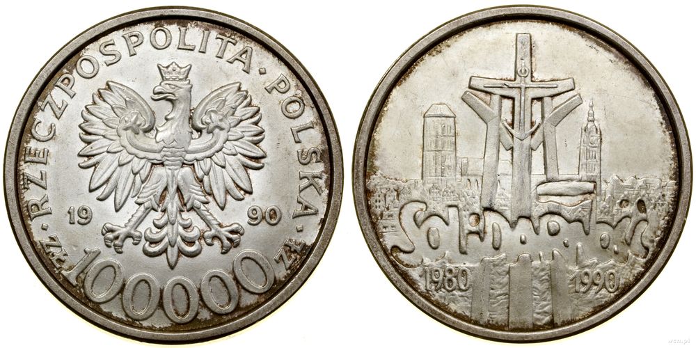 Polska, 100.000 złotych, 1990