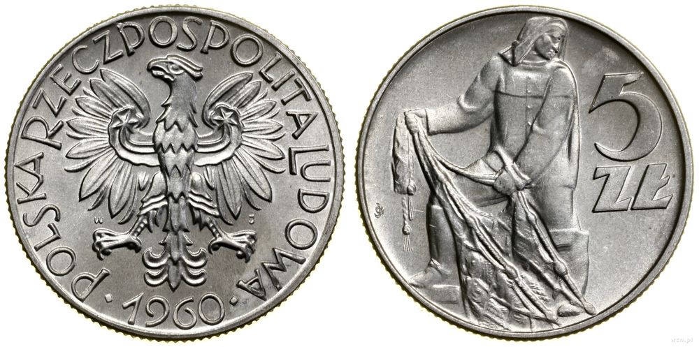 Polska, 5 złotych, 1960