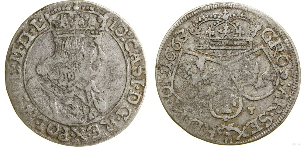 Polska, szóstak, 1663 AT