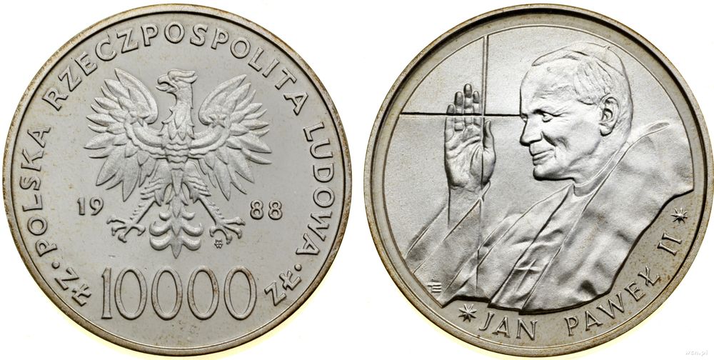 Polska, 10.000 złotych, 1988