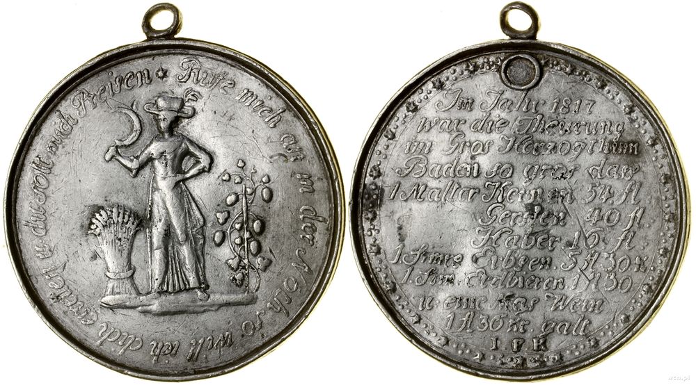 Niemcy, medal pamiątkowy, 1817