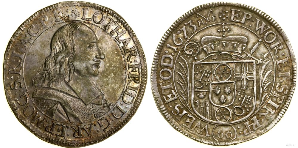 Niemcy, 60 krajcarów (Sortengulden), 1673