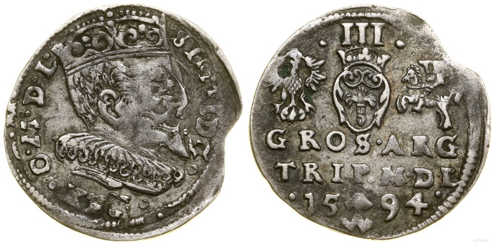 Polska, trojak, 1594