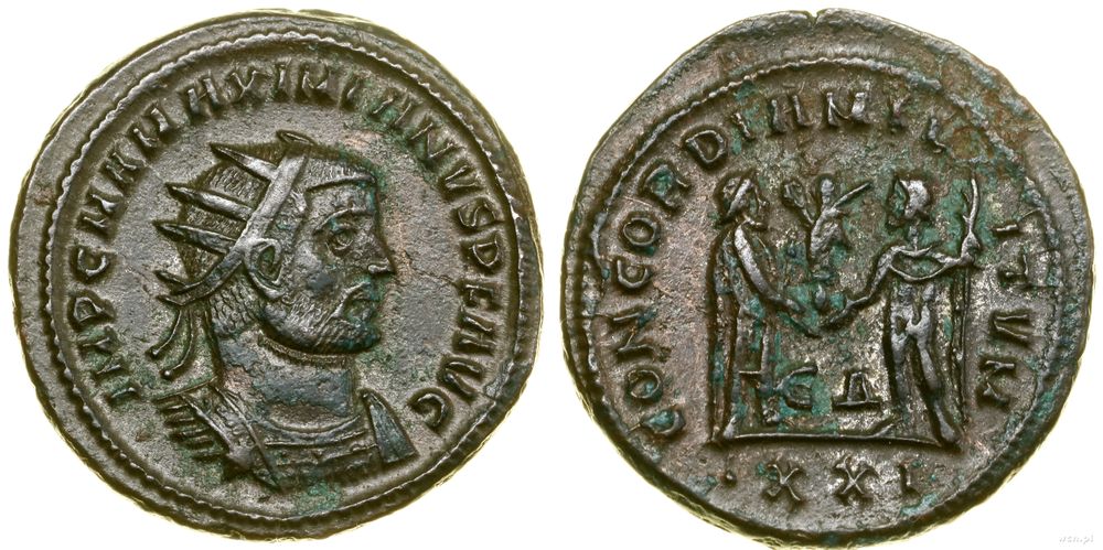 Cesarstwo Rzymskie, antoninian bilonowy, (293)