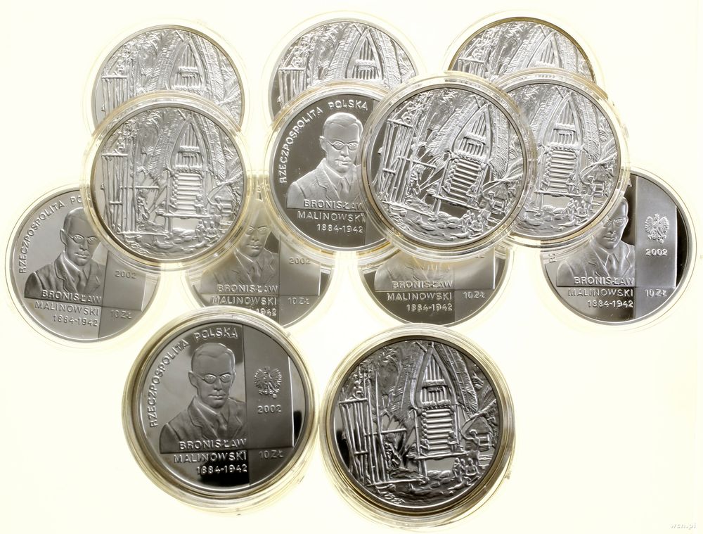 Polska, zestaw 25 x 10 złotych, 2002