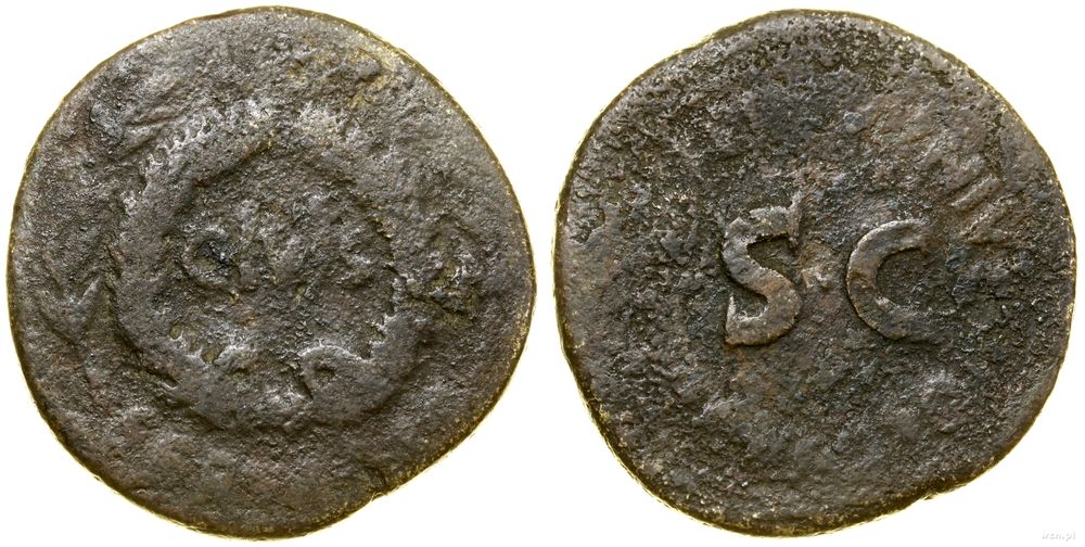 Cesarstwo Rzymskie, sesterc, (14 pne)