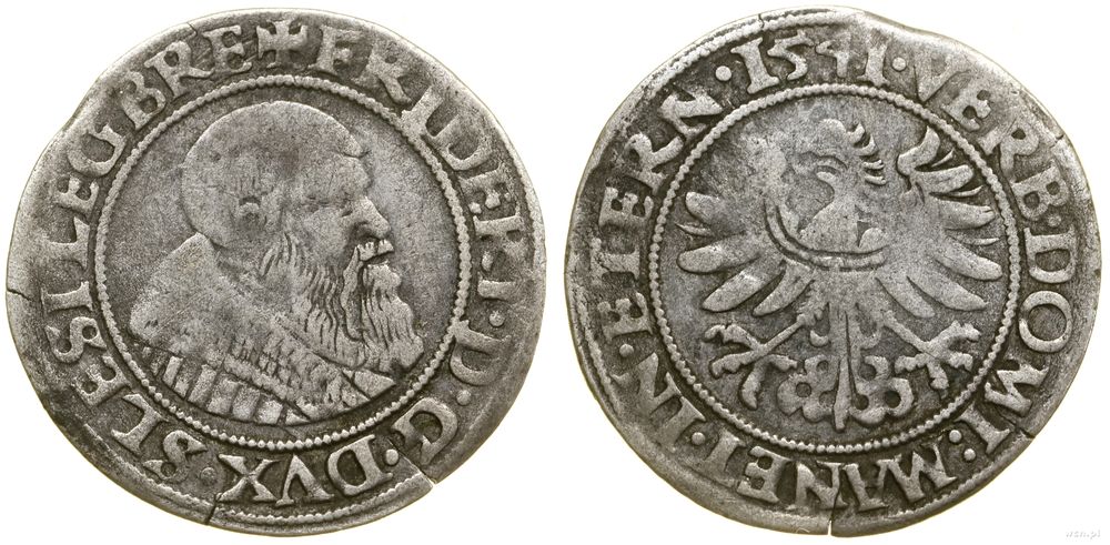 Śląsk, grosz, 1541
