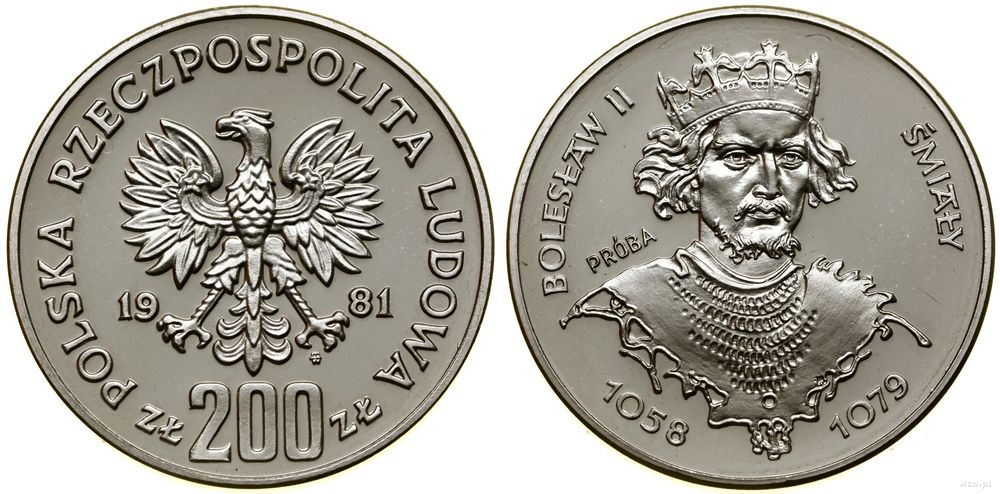 Polska, 200 złotych, 1981