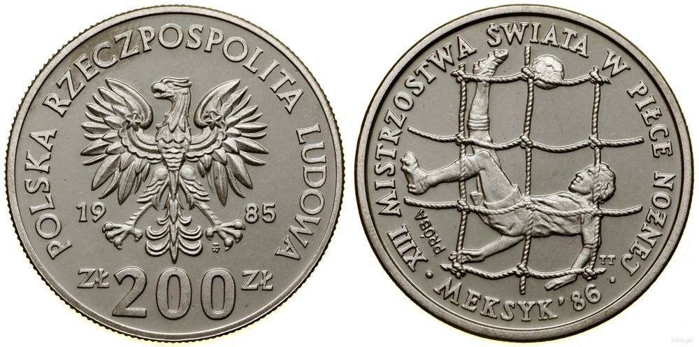 Polska, 200 złotych, 1985