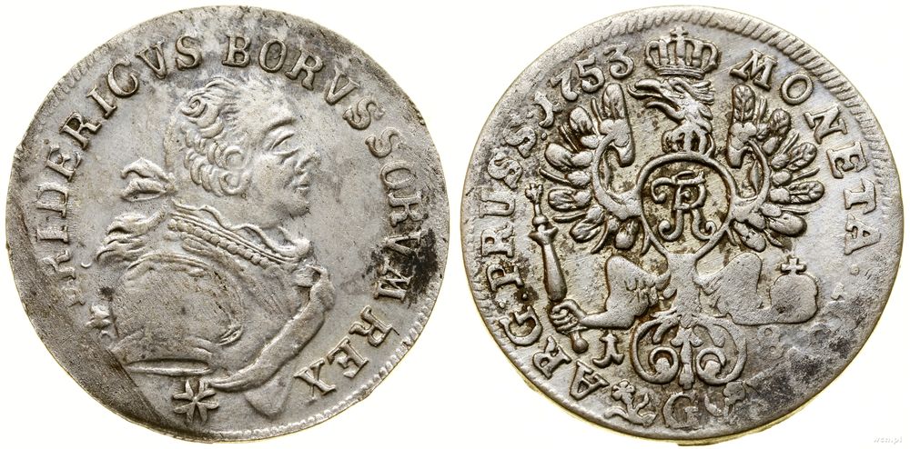 Pomorze, ort, 1753 G