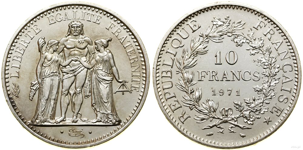 Francja, 10 franków, 1971