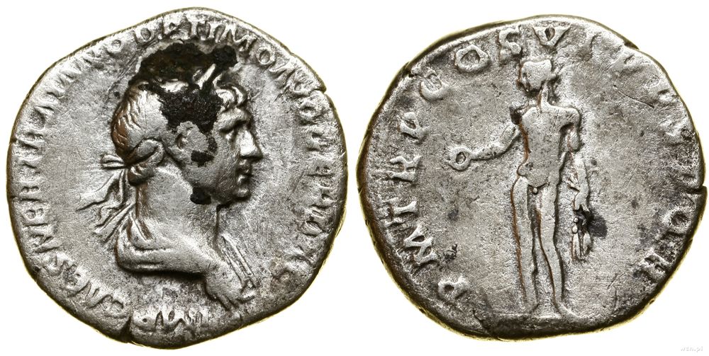 Cesarstwo Rzymskie, denar, (114–117)