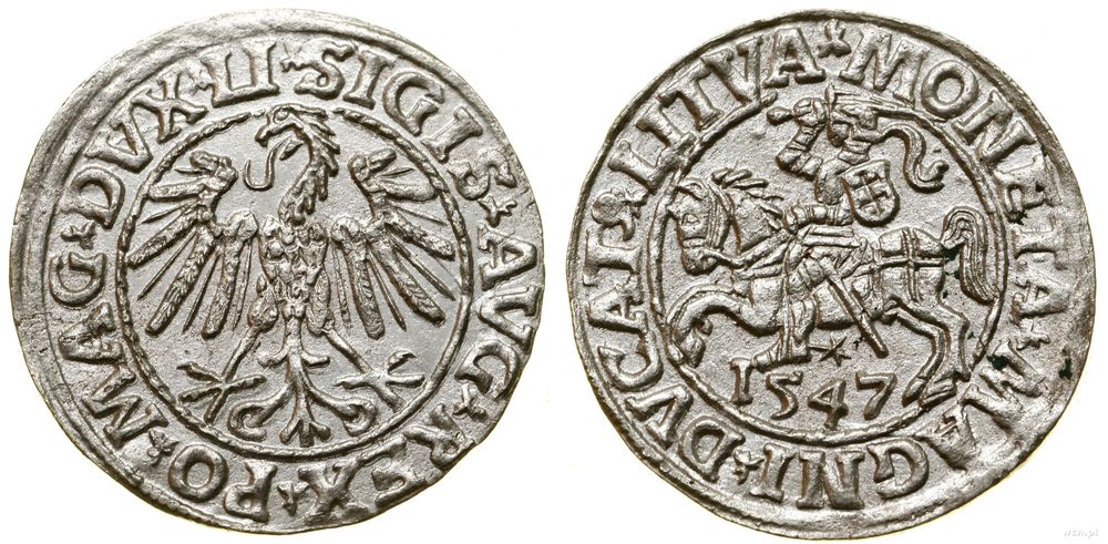 Polska, półgrosz, 1547