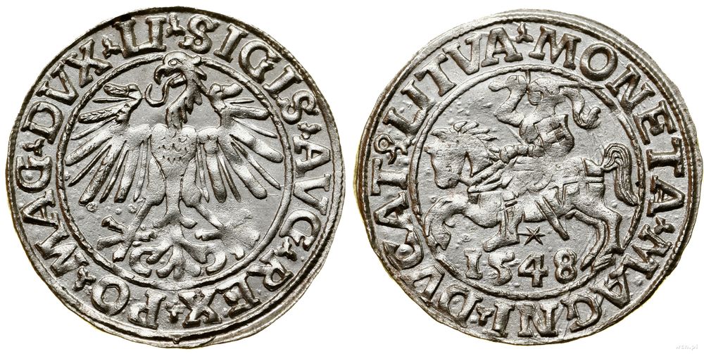 Polska, półgrosz, 1548