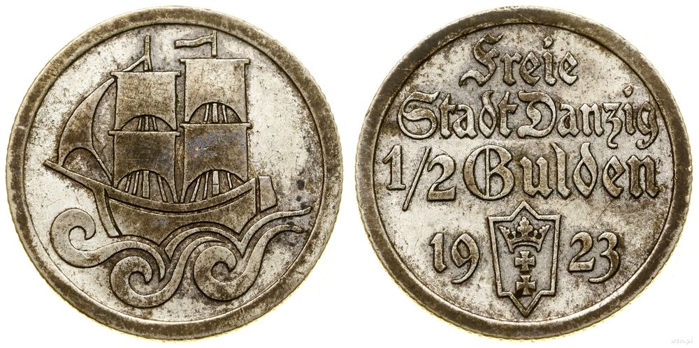 Polska, 1/2 guldena, 1923